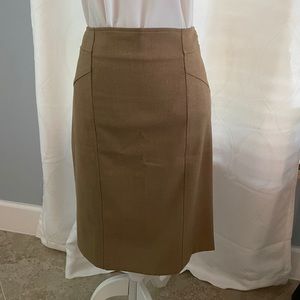 Tan Coldwater Creek Pencil Skirt